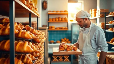 Bäckereibetriebe mit Brot und Gebäck